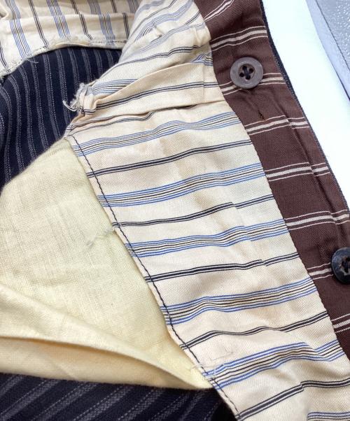 French Vintage（フレンチヴィンテージ）French Vintage (フレンチヴィンテージ) サイドアジャスター トラウザーパンツ / PARIS刻印針刺しシンチバック メタルボタン ブラック サイズ:W実寸85cmの古着・服飾アイテム