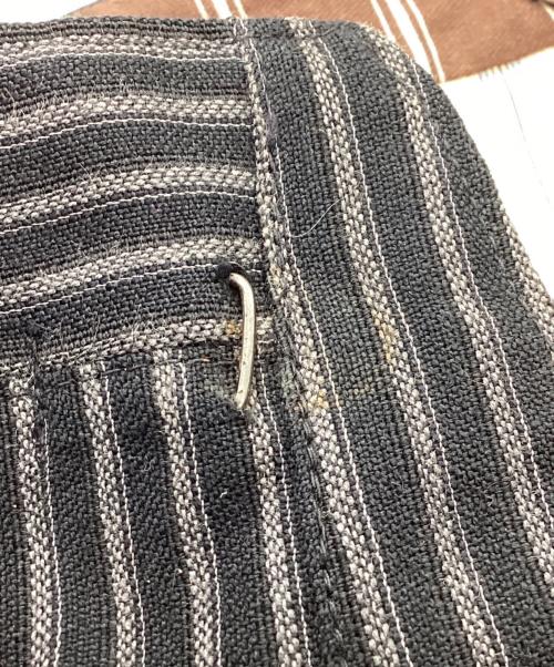 French Vintage（フレンチヴィンテージ）French Vintage (フレンチヴィンテージ) サイドアジャスター トラウザーパンツ / PARIS刻印針刺しシンチバック メタルボタン ブラック サイズ:W実寸85cmの古着・服飾アイテム