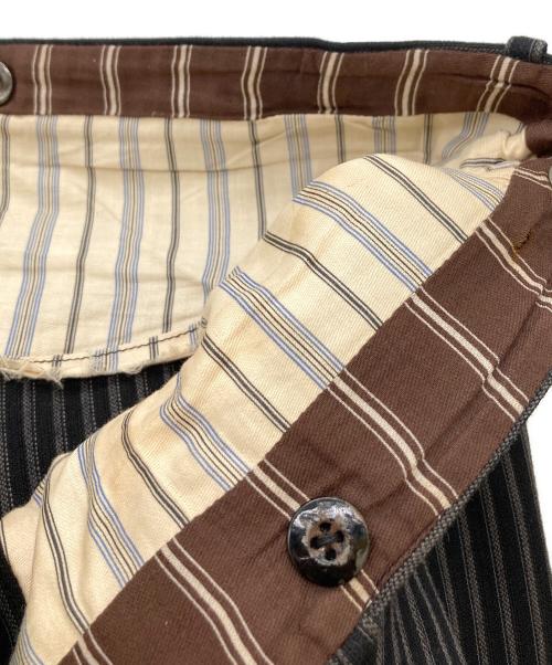 French Vintage（フレンチヴィンテージ）French Vintage (フレンチヴィンテージ) サイドアジャスター トラウザーパンツ / PARIS刻印針刺しシンチバック メタルボタン ブラック サイズ:W実寸85cmの古着・服飾アイテム