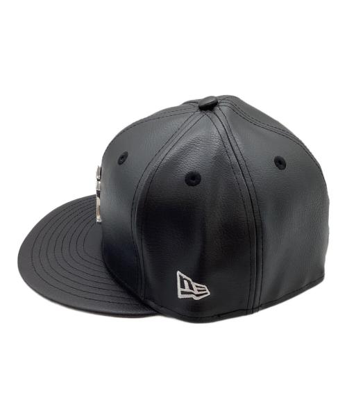 New Era（ニューエラ）New Era (ニューエラ) フェイクレザーラインストーンキャップ ブラック サイズ:7　3/8　（58.7cm）の古着・服飾アイテム
