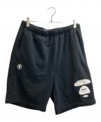 Aape BY A BATHING APEエーエイプ バイ アベイシングエイプ）の古着「ハーフパンツ AAPSPM6985XXK」｜ブラック