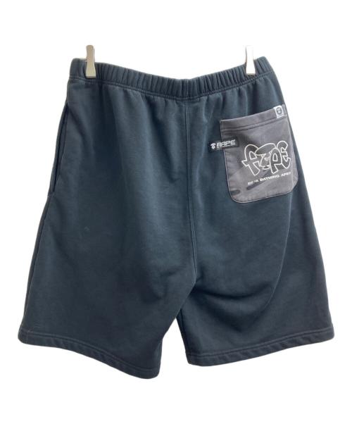 Aape BY A BATHING APE（エーエイプ バイ アベイシングエイプ）Aape BY A BATHING APE (エーエイプ バイ アベイシングエイプ) ハーフパンツ AAPSPM6985XXK ブラック サイズ:XLの古着・服飾アイテム