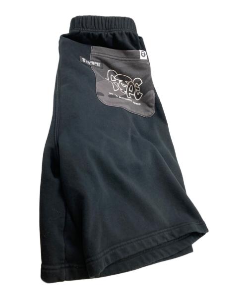 Aape BY A BATHING APE（エーエイプ バイ アベイシングエイプ）Aape BY A BATHING APE (エーエイプ バイ アベイシングエイプ) ハーフパンツ AAPSPM6985XXK ブラック サイズ:XLの古着・服飾アイテム