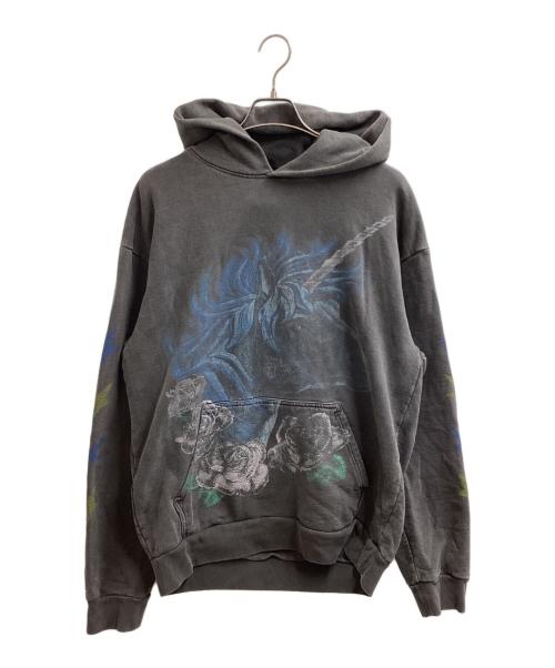 basketcase（バスケットケース）Basketcase (バスケットケース) UNICORN-HOODIE ブラック サイズ:XLの古着・服飾アイテム