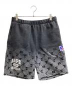 Aape BY A BATHING APEエーエイプ バイ アベイシングエイプ）の古着「スウェットショーツ / sweat shorts / AAPSPM9706XX」｜ブラック