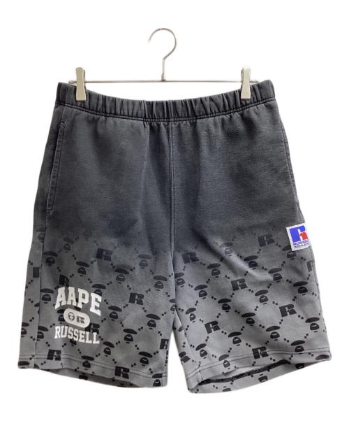 Aape BY A BATHING APE（エーエイプ バイ アベイシングエイプ）AAPE BY A BATHING APE (エーエイプ バイ アベイシングエイプ) スウェットショーツ / sweat shorts / AAPSPM9706XX ブラック サイズ:Lの古着・服飾アイテム