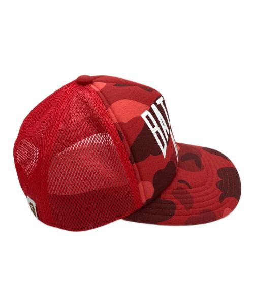 A BATHING APE（ア ベイシング エイプ）A BATHING APE (ア ベイシング エイプ) キャップ / cap / 001CPK301005M レッド サイズ:FREEの古着・服飾アイテム