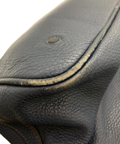 Daniel&Bob（ダニエル＆ボブ）Daniel&Bob (ダニエル＆ボブ) GHETTI ALCE レザーハンドバッグ イタリア製 ネイビーの古着・服飾アイテム