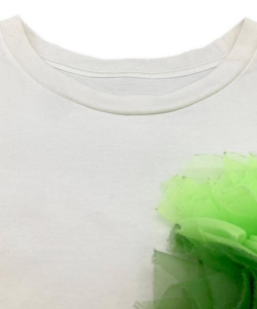TOMO KOIZUMI（トモコイズミ）TOMO KOIZUMI (トモコイズミ) FRILL POCKET T-SHIRT / フリルポケットTシャツ / TK002 ホワイト サイズ:Mの古着・服飾アイテム