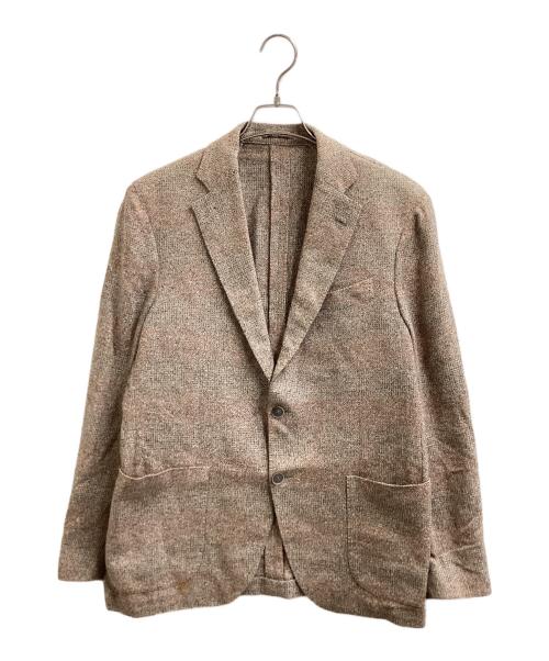 LARDINI（ラルディーニ）LARDINI (ラルディーニ) シルクコットンジャケット ブラウン サイズ:50の古着・服飾アイテム