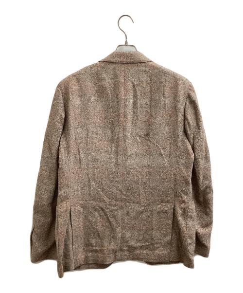 LARDINI（ラルディーニ）LARDINI (ラルディーニ) シルクコットンジャケット ブラウン サイズ:50の古着・服飾アイテム