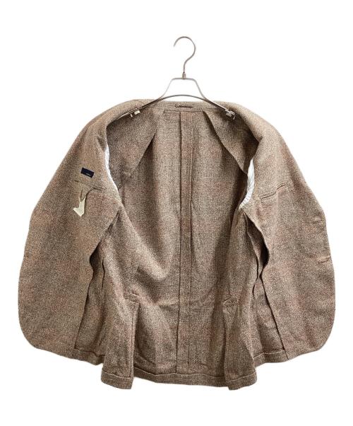 LARDINI（ラルディーニ）LARDINI (ラルディーニ) シルクコットンジャケット ブラウン サイズ:50の古着・服飾アイテム