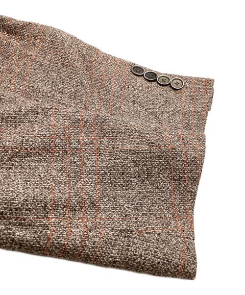 LARDINI（ラルディーニ）LARDINI (ラルディーニ) シルクコットンジャケット ブラウン サイズ:50の古着・服飾アイテム