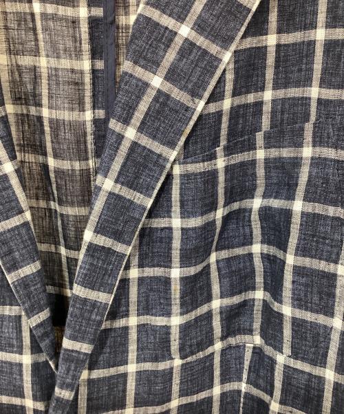TAGLIATORE（タリアトーレ）TAGLIATORE (タリアトーレ) リネンジャケット　SAHARA　84WEX014 ネイビー サイズ:不明(記入なし)の古着・服飾アイテム