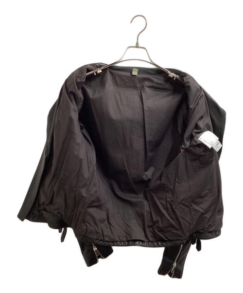 TAGLIATORE（タリアトーレ）TAGLIATORE レザーライダースジャケット / Leather Riders Jacket / Motorcycle Jacket / FLOYD / イタリア製 / Made in Italy  ブラック サイズ:48の古着・服飾アイテム