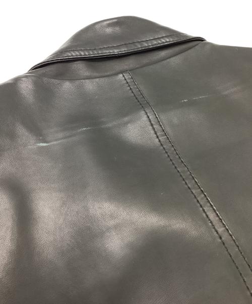 TAGLIATORE（タリアトーレ）TAGLIATORE レザーライダースジャケット / Leather Riders Jacket / Motorcycle Jacket / FLOYD / イタリア製 / Made in Italy  ブラック サイズ:48の古着・服飾アイテム