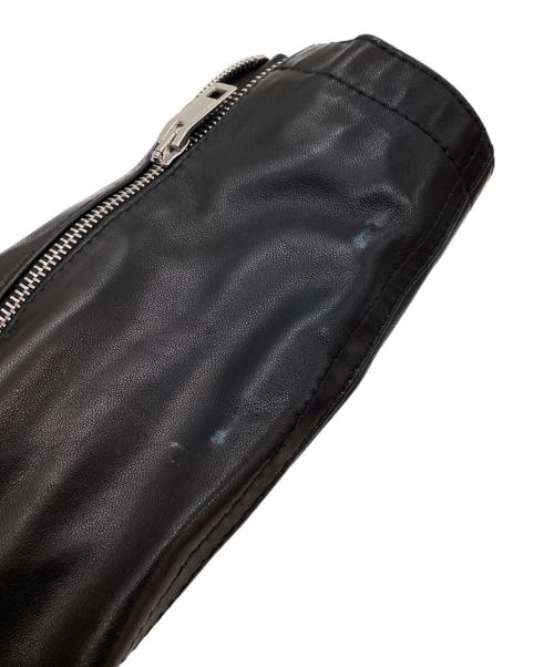 TAGLIATORE（タリアトーレ）TAGLIATORE レザーライダースジャケット / Leather Riders Jacket / Motorcycle Jacket / FLOYD / イタリア製 / Made in Italy  ブラック サイズ:48の古着・服飾アイテム