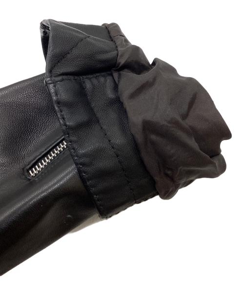 TAGLIATORE（タリアトーレ）TAGLIATORE レザーライダースジャケット / Leather Riders Jacket / Motorcycle Jacket / FLOYD / イタリア製 / Made in Italy  ブラック サイズ:48の古着・服飾アイテム