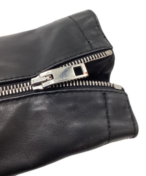 TAGLIATORE（タリアトーレ）TAGLIATORE レザーライダースジャケット / Leather Riders Jacket / Motorcycle Jacket / FLOYD / イタリア製 / Made in Italy  ブラック サイズ:48の古着・服飾アイテム