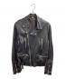 TAGLIATORE（タリアトーレ）の古着「レザーライダースジャケット / Leather Riders Jacket / Motorcycle Jacket / FLOYD / イタリア製 / Made in Italy 」｜ブラック