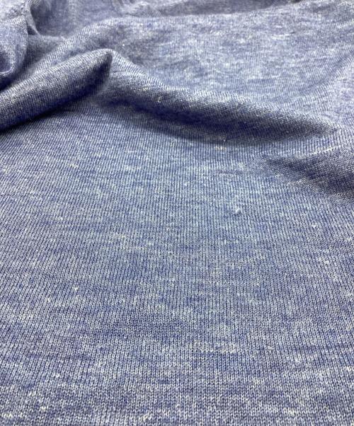 lucien pellat-finet（ルシアン・ペラフィネ）lucien pellat-finet (ルシアン・ペラフィネ) スカルスタッズ半袖ニット / Skull Studs short sleeve knit / カシミアシルク ブルー サイズ:Sの古着・服飾アイテム