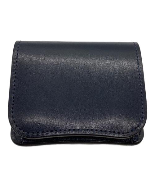 WILDSWANS（ワイルドスワンズ）WILDSWANS (ワイルドスワンズ) ミニ財布 2024 SADDLE PULL UP / PALM-V2 サドルプルアップ フレンチネイビーシリーズ ネイビーの古着・服飾アイテム