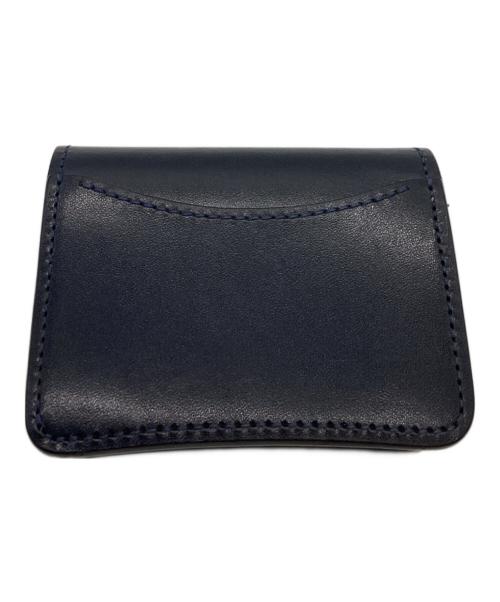 WILDSWANS（ワイルドスワンズ）WILDSWANS (ワイルドスワンズ) ミニ財布 2024 SADDLE PULL UP / PALM-V2 サドルプルアップ フレンチネイビーシリーズ ネイビーの古着・服飾アイテム