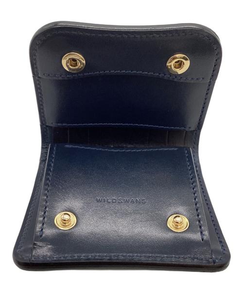 WILDSWANS（ワイルドスワンズ）WILDSWANS (ワイルドスワンズ) ミニ財布 2024 SADDLE PULL UP / PALM-V2 サドルプルアップ フレンチネイビーシリーズ ネイビーの古着・服飾アイテム