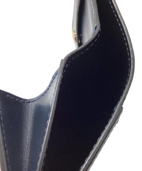 WILDSWANS（ワイルドスワンズ）WILDSWANS (ワイルドスワンズ) ミニ財布 2024 SADDLE PULL UP / PALM-V2 サドルプルアップ フレンチネイビーシリーズ ネイビーの古着・服飾アイテム