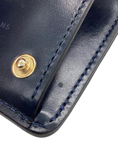 WILDSWANS（ワイルドスワンズ）WILDSWANS (ワイルドスワンズ) ミニ財布 2024 SADDLE PULL UP / PALM-V2 サドルプルアップ フレンチネイビーシリーズ ネイビーの古着・服飾アイテム