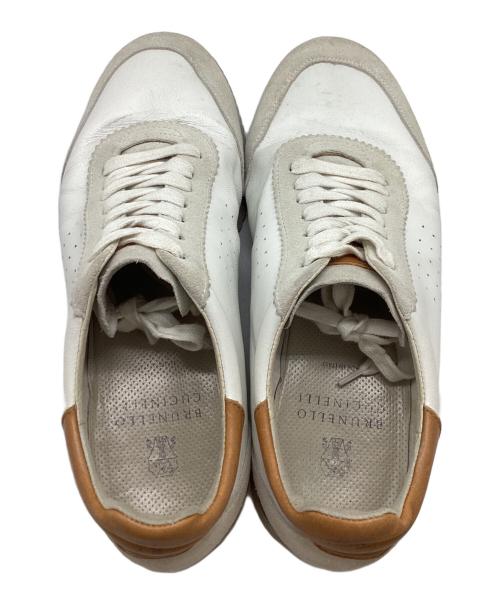 BRUNELLO CUCINELLI（ブルネロクチネリ）BRUNELLO CUCINELLI (ブルネロクチネリ) レザースニーカー ホワイト サイズ:42の古着・服飾アイテム