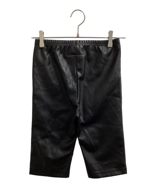 MM6 Maison Margiela（エムエムシックスメゾンマルジェラ）MM6 Maison Margiela (エムエムシックスメゾンマルジェラ) フェイクレザー ストレッチショートパンツ / S52MU0088 ブラック サイズ:36の古着・服飾アイテム