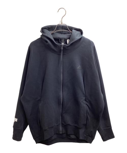 adidas（アディダス）adidas (アディダス) Z.N.E. プレミアム フルジップ フード付きトラックジャケット / IN5089 ブラック サイズ:3XL 未使用品の古着・服飾アイテム