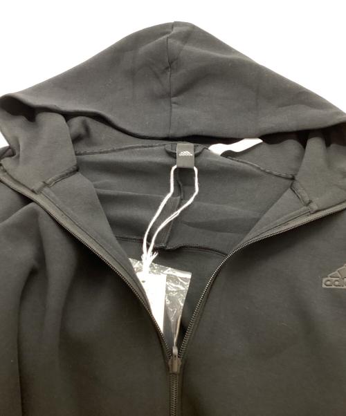 adidas（アディダス）adidas (アディダス) Z.N.E. プレミアム フルジップ フード付きトラックジャケット / IN5089 ブラック サイズ:3XL 未使用品の古着・服飾アイテム