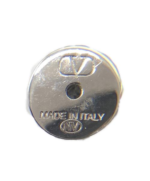 VALENTINO（ヴァレンティノ）VALENTINO (ヴァレンティノ) Vロゴ / シグネチャー メタル×スワロフスキークリスタル ピアス シルバーの古着・服飾アイテム