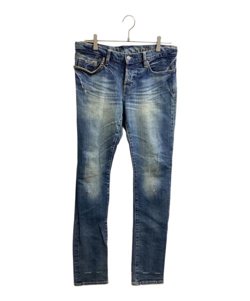 Hysteric Glamour（ヒステリックグラマー）Hysteric Glamour (ヒステリックグラマー) SP加工スタッズストレッチデニムパンツ / 0242AP08 インディゴ サイズ:W32の古着・服飾アイテム