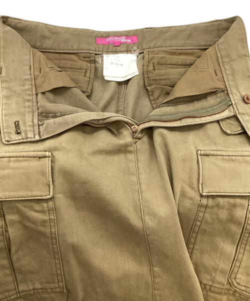 JUNYA WATANABE COMME des GARCONS MAN PINK（ジュンヤワタナベ コムデギャルソンマン ピンク）JUNYA WATANABE COMME des GARCONS MAN PINK (ジュンヤワタナベ コムデギャルソンマン ピンク) カーゴスカート / AD2003 ピンク サイズ:Mの古着・服飾アイテム