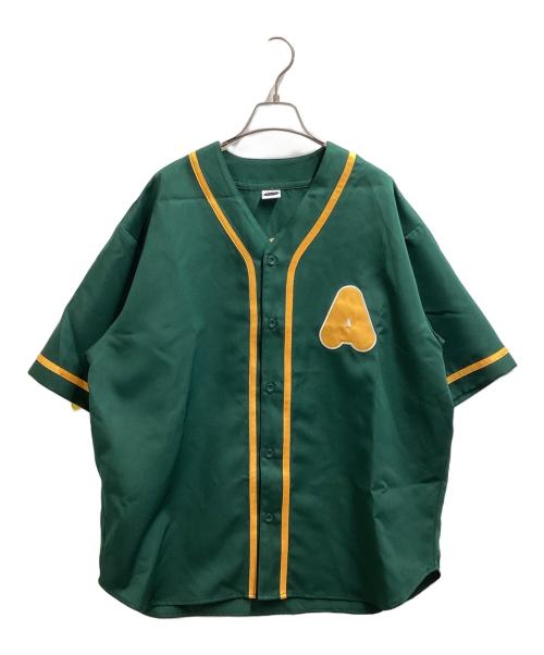 AIMYONS（アイミョン）AIMYONS (アイミョン) ベースボールシャツ / AIMYON 弾き語り LIVE 2022 サーチライト AIMYONS 公式 ユニフォーム グリーン サイズ:Lの古着・服飾アイテム