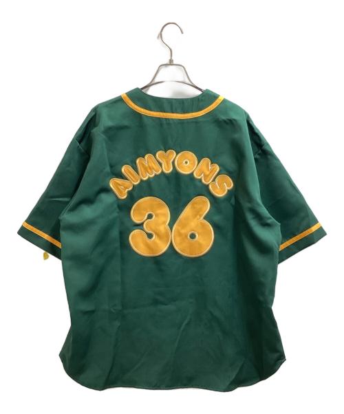 AIMYONS（アイミョン）AIMYONS (アイミョン) ベースボールシャツ / AIMYON 弾き語り LIVE 2022 サーチライト AIMYONS 公式 ユニフォーム グリーン サイズ:Lの古着・服飾アイテム