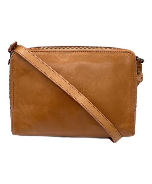 MOTHERHOUSE（マザーハウス）MOTHERHOUSE (マザーハウス) レザーショルダーバッグ ブラウンの古着・服飾アイテム