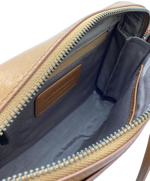 MOTHERHOUSE（マザーハウス）MOTHERHOUSE (マザーハウス) レザーショルダーバッグ ブラウンの古着・服飾アイテム