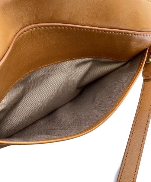 MOTHERHOUSE（マザーハウス）MOTHERHOUSE (マザーハウス) レザーショルダーバッグ ブラウンの古着・服飾アイテム