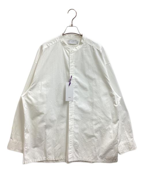 Graphpaper（グラフペーパー）Graphpaper (グラフペーパー) High Count Band Collar Shirt / ハイカウントバンドカラーシャツ / GM233-50031B ホワイト サイズ:FREEの古着・服飾アイテム