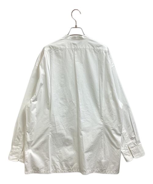Graphpaper（グラフペーパー）Graphpaper (グラフペーパー) High Count Band Collar Shirt / ハイカウントバンドカラーシャツ / GM233-50031B ホワイト サイズ:FREEの古着・服飾アイテム