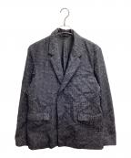 NULABEL CM1YOK42ニューレーベルシーエム1ワイ0ケイ42）の古着「TAILORED JACKET REFLECTOR / リフレクターテーラードジャケット / 512-202」｜ブラック