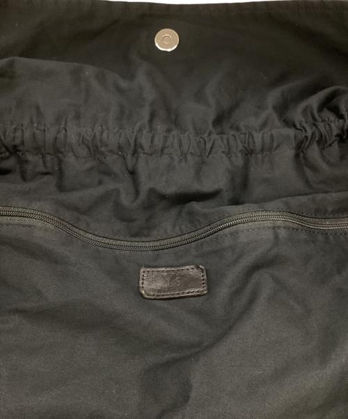 Y's（ワイズ）Y's (ワイズ) ウールギャバジンギャザードレープシームレスバルーンバッグ / YC-105-100 / 19AW ブラックの古着・服飾アイテム
