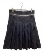 tricot COMME des GARCONSトリココムデギャルソン）の古着「プリーツラップスカート / TT-S012 / AD2007」｜ブラック
