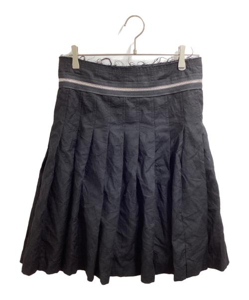 tricot COMME des GARCONS（トリココムデギャルソン）tricot COMME des GARCONS (トリココムデギャルソン) プリーツラップスカート / TT-S012 / AD2007 ブラック サイズ:Mの古着・服飾アイテム