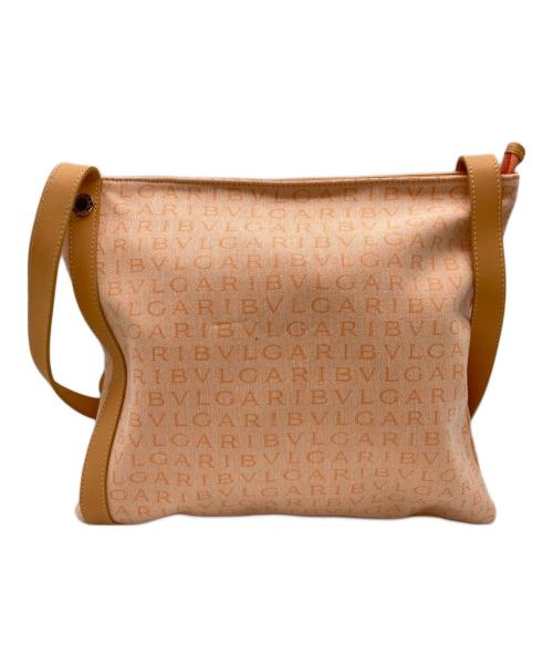 BVLGARI（ブルガリ）BVLGARI (ブルガリ) ロゴマニア ショルダーバッグ　ABEBEA オレンジの古着・服飾アイテム