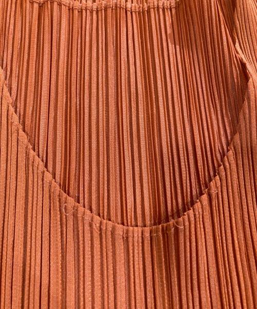 PLEATS PLEASE（プリーツプリーズ）PLEATS PLEASE (プリーツプリーズ) ノースリーブワンピース / PP43-JH616 オレンジ サイズ:4の古着・服飾アイテム